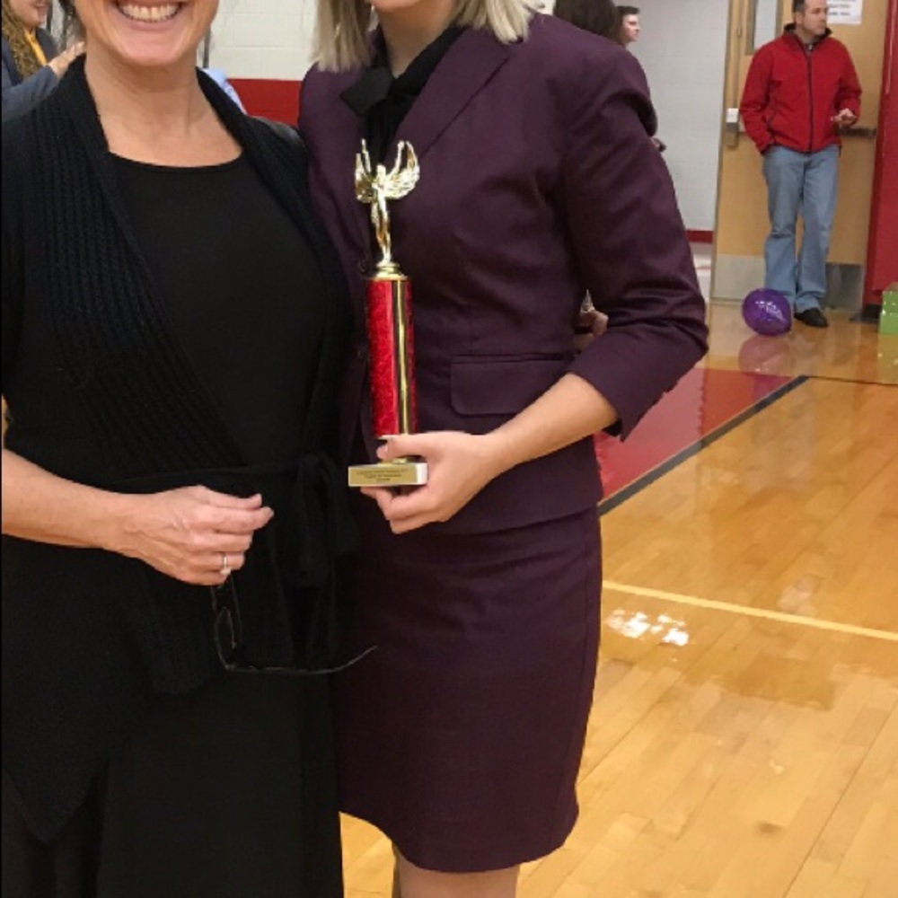 Plum Purple Skirt Suit